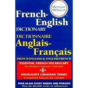 Merriam-Webster's French-English Dictionary, Paperback - Merriam-Webster imagine