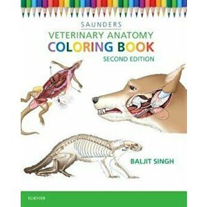 Veterinary Anatomy Coloring Book, Paperback - Saunders imagine