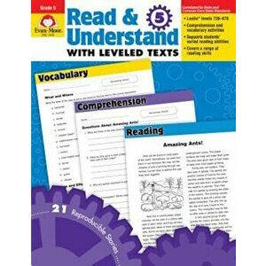 Read & Understand with Leveled Texts, Grade 5, Paperback - Evan-Moor Educational Publishers imagine