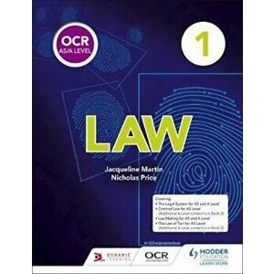 OCR AS/A Level Law Book 1, Paperback - Jacqueline Martin imagine