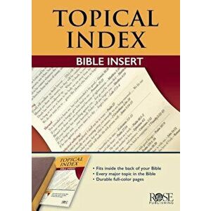 Book: Topical Bible Index Insert, Paperback - *** imagine