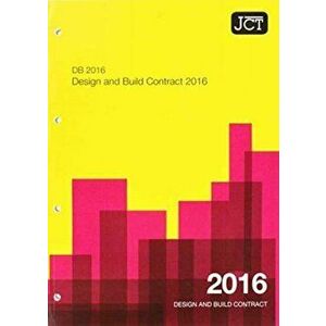 JCT: Design and Build Contract 2016 (DB), Paperback - *** imagine