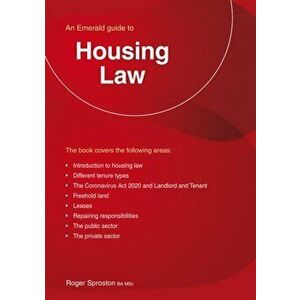 Housing Law, Paperback - Roger Sproston imagine