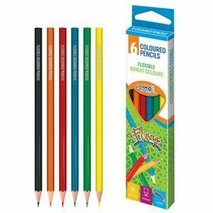 Creioane color, flexibile, 6 culori/set - S-COOL imagine