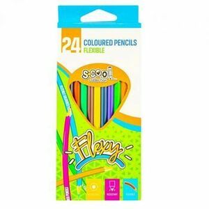 Creioane color, flexibile, 24 culori/set - S-COOL imagine