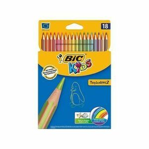 Creioane colorate Tropicolors set 18 - BIC imagine