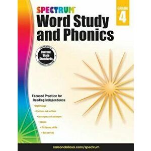 Spectrum Word Study and Phonics, Grade 4, Paperback - Spectrum imagine