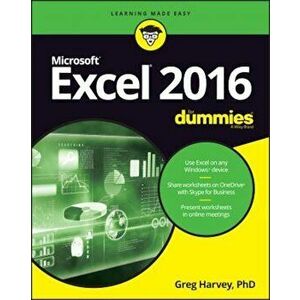 Excel 2016 for Dummies, Paperback - Greg Harvey imagine