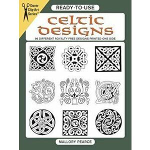 Ready-To-Use Celtic Designs: 96 Different Royalty-Free Designs Printed One Side, Paperback - Mallory Pearce imagine