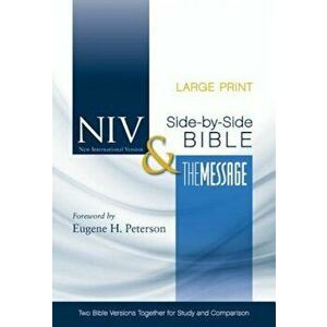 Side-By-Side Bible-PR-NIV/MS-Large Print: Two Bible Versions Together for Study and Comparison, Hardcover - Zondervan imagine