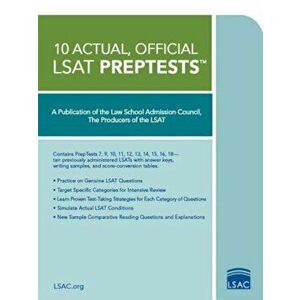 10 Actual, Official LSAT Preptests, Paperback imagine