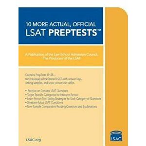 10 More Actual, Official LSAT PrepTests, Paperback - Law School Admission Council imagine