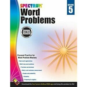 Spectrum Word Problems, Grade 5, Paperback - Spectrum imagine