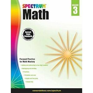 Spectrum Math Workbook, Grade 3, Paperback - Spectrum imagine