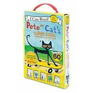 Pete the Cat's Super Cool Reading Collection: Too Cool for School/Play Ball!/Pete at the Beach/Pete's Big Lunch/A Pet for Pete, Paperback - James Dean imagine