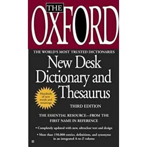 The Oxford New Desk Dictionary and Thesaurus, Paperback - Oxford University Press imagine