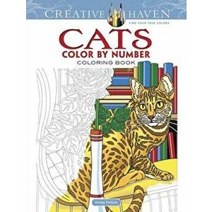 Creative Haven Cats Color by Number Coloring Book, Paperback - George Toufexis imagine