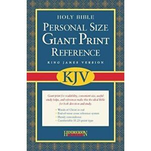Personal Size Giant Print Reference Bible-KJV, Hardcover - Hendrickson Bibles imagine