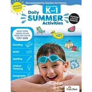 Daily Summer Activities: Moving from Prek to Kindergarten, Grades Prek-K, Paperback - Evan-Moor Educational Publishers imagine
