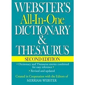 Webster's All-In-One Dictionary & Thesaurus, Second Edition, Hardcover - Inc. Merriam-Webster imagine