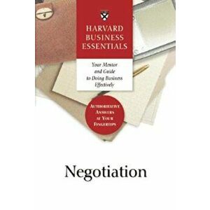 Negotiation, Paperback - Harvard Business School Press imagine