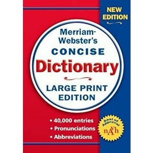 Merriam-Webster Concise Dictionary, Paperback - Merriam-Webster imagine