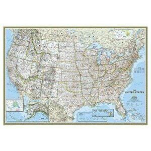 National Geographic: United States Classic Wall Map - Laminated (43.5 X 30.5 Inches) - National Geographic Maps - Reference imagine