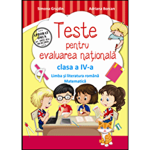 Teste pentru evaluarea nationala clasa a IV-a. Limba romana si matematica. Ed.2016 - Simona Grujdin, Adriana Borcan imagine