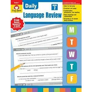 Daily Language Review, Grade 7, Paperback - Evan-Moor Educational Publishers imagine