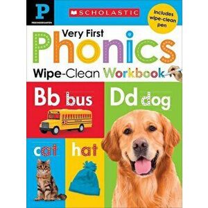 Wipe-Clean Workbook: Pre-K Very First Phonics (Scholastic Early Learners), Hardcover - Scholastic imagine