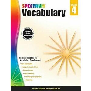 Spectrum Vocabulary, Grade 4, Paperback - Spectrum imagine
