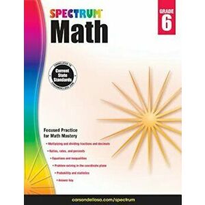 Spectrum Math Workbook, Grade 6, Paperback - Spectrum imagine