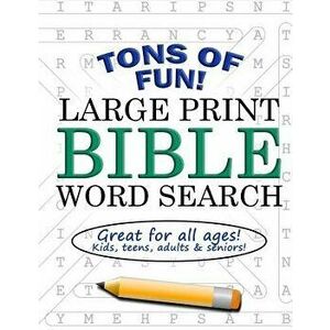 Large Print Bible Word Search: Christian Word Find Puzzle Book for Kids, Teens, Adults and Seniors, Paperback - Christian Grace Publishing imagine