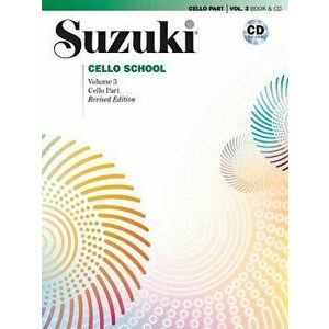 Suzuki Cello School, Vol 3: Cello Part, Book & CD, Paperback - Tsuyoshi Tsutsumi imagine