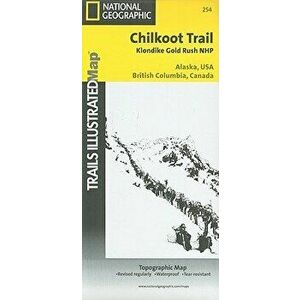Chilkoot Trail, Klondike Gold Rush National Historic Park - National Geographic Maps - Trails Illust imagine