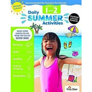 Daily Summer Activities: Moving from 1st Grade to 2nd Grade, Grades 1-2, Paperback - Evan-Moor Educational Publishers imagine