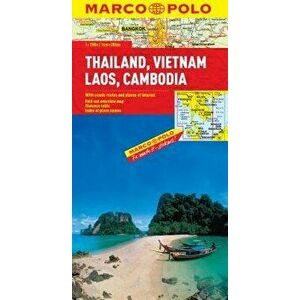 Thailand, Vietnam, Laos, & Cambodia Marco Polo Map - Marco Polo imagine
