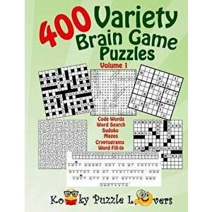 Variety Puzzle Book, 400 Puzzles, Volume 1, Paperback - Kooky Puzzle Lovers imagine