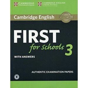 Cambridge English First for Schools 3 Student's Book with Answers with Audio, Hardcover - *** imagine