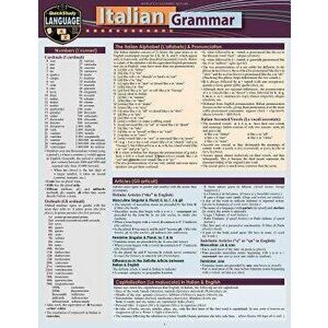 Italian Grammar: A Quickstudy Laminated Language Reference Guide - Sally-Ann del Vino imagine