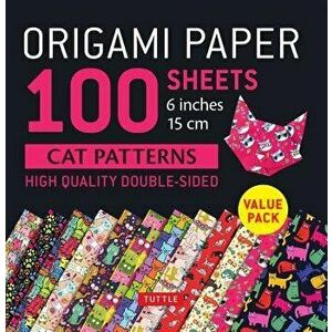 Origami Paper 100 Sheets Cat Patterns 6 (15 CM): Tuttle Origami Paper: High-Quality Double-Sided Origami Sheets Printed with 12 Different Patterns: In imagine