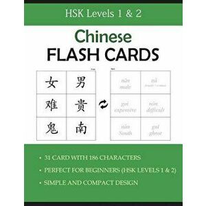 Chinese Flash Cards Hsk Levels 1 & 2 Elementary Level: For Beginners (Kids and Adults), Practice Chinese Characters, Paperback - Xiongmao Publishing imagine