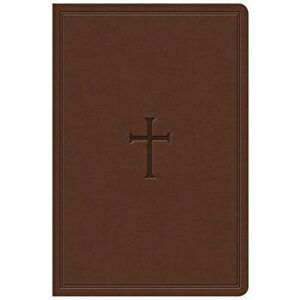 KJV Giant Print Reference Bible, Brown Leathertouch, Indexed - Csb Bibles by Holman imagine
