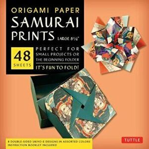 Origami Paper Samurai Prints, Large 8 1/4' 'With Booklet', Paperback - Tuttle Publishing imagine