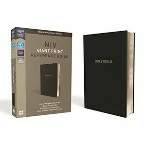 NIV, Reference Bible, Giant Print, Leather-Look, Black, Red Letter Edition, Comfort Print, Hardcover - Zondervan imagine