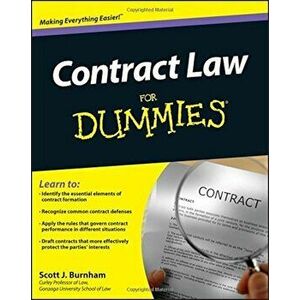 Contract Law for Dummies, Paperback - Scott J. Burnham imagine