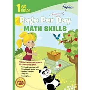 First Grade Page Per Day: Math Skills, Paperback - Sylvan Learning imagine