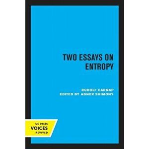 Two Essays on Entropy, Paperback - Rudolf Carnap imagine