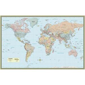 World Map-Laminated imagine