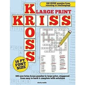 Large Print Kriss Kross Puzzles, Paperback - Clarity Media imagine